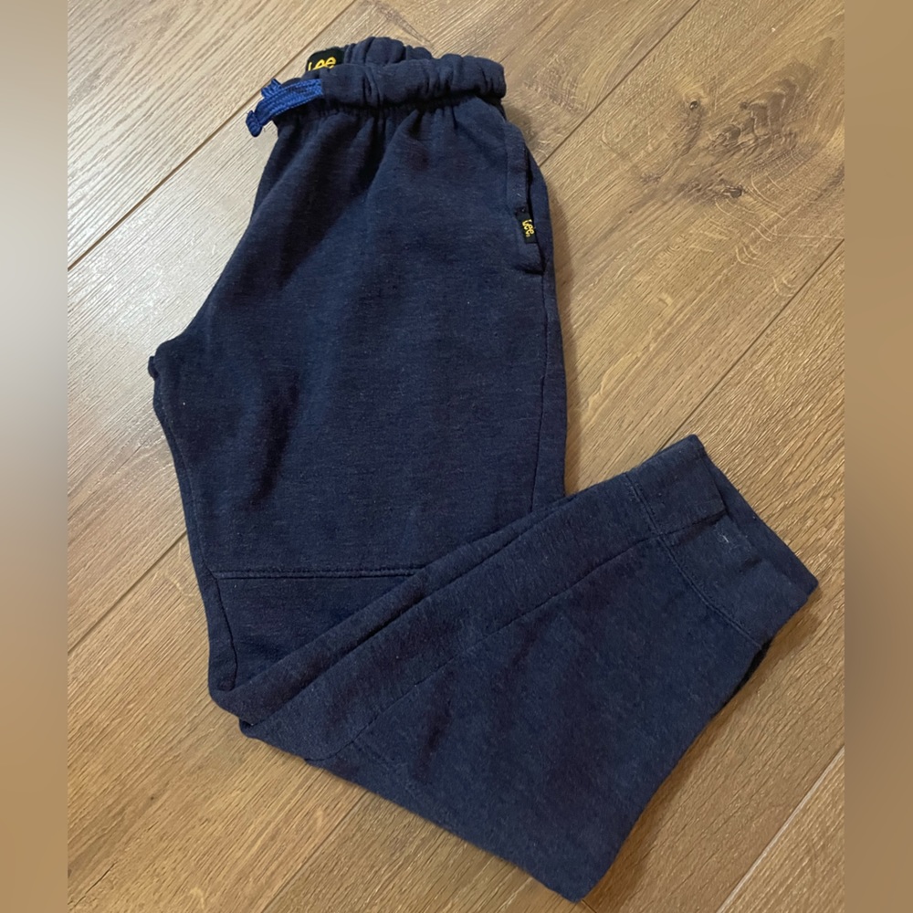 Lee Vintage Navy Blue Sweatpants Joggers drawstring Unisex